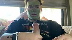 Fit Guy Masturbates Cock During Skin Care Routine - Joshuaaalewisss