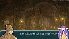 star chanel's early part features lara croft in hentai blowjob scene