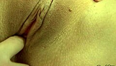 I licked her shaved pussy and fingered her before my first fuck on camera