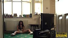 Tattooed british sub gets roughly fingered in bdsm