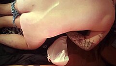 petite slut takes monster cock deep in throat for cum