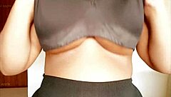 Sexy Not-Sister Plays With Her Big Tits And Boobs