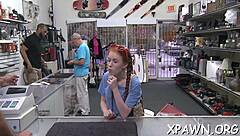 Is this minx sucking and fucking that cock playfully?