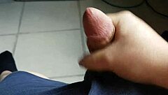 I stroke my cock for the girls in this gay scene