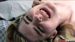 Horny shemale RIDES COCK like a SLUT