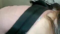 Huge Tits Girlfriend Gets Cumshot in Public Bathroom