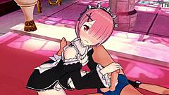 Ram Re:Zero Rubbing Hard Big Dick