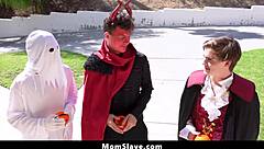 boys in costume use hot milf for freeuse fun