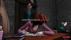 Ron's stupidity during Hermione and Harry’s intimate moment in this 3D animated porn video.