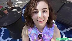 Leana Lovings Receives Cumshot As Payment.