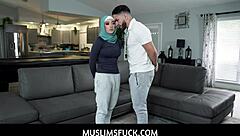 Arab Teen Maid Violet Gems Caught Stealing Gives Handjob To Client