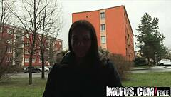 Public Pick Ups - Euro Chick Flashes Ass for Cash Starring Eveline Dellai