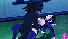 shinobu kimetsu no yaiba hentai has sex blowjob handjob