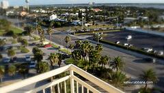 i dare to play with pussy on public balcony, exposing tits and ass in bikini.