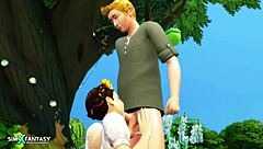 Hot sex in nature with your beloved, 3D animation says, Let's do it!