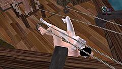 i watched this animated cartoon of a couple having fun together