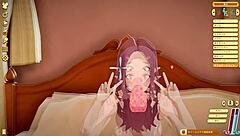 look at cute teen girl in hentai getting teased by pervert