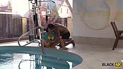 Black4k Bored Teen Babe Makes Love to Strong Black Male