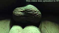 couple enjoys intimate moment in the garage