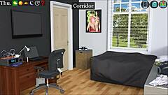 Teen Stepsister Camgirl Gives Handjob And Blowjob To Big Cock