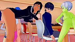 Nezuko twerks with sexy pussy talk in Koikatsu HMV!