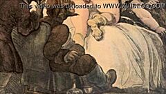 What does this vintage erotic illustration depict?