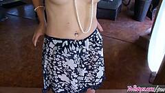 Natasha Malkova Strips Lingerie for Solo Masturbation at Home