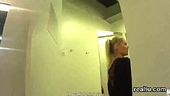 Stunning czech teen teased in shopping centre and shagged in pov