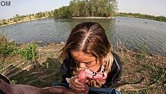 Adamdangertv quick blowjob at the park with alexis