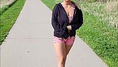 Adamdangertv quick blowjob at the park with alexis