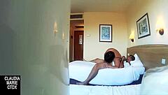 recording the fat woman's fuck with her lover hidden