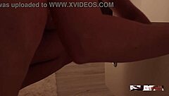 Wife gives early morning oiled up tit tease for amateur video