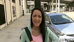 Sabrina banks fucks for dollars in game