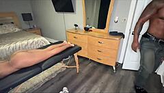 I give a sexy massage to this latina with my big cock