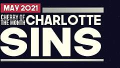 Blonde Charlotte Sins teases with JOI in red lingerie