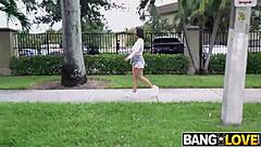 Hey, Antonella Lasirena with pierced nipples gets fucked hard in doggystyle!