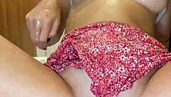 Wet clothed jacuzzi sex with tall brunette teen