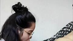 In this webcam session, the nerdy teen White Moon from White Wolf gives a blowjob to the favelado guy, capturing their amateur couple dynamic in a detailed 18-19 year old encounter.