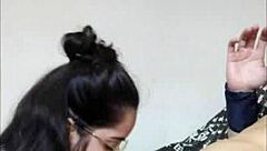 In this webcam session, the nerdy teen White Moon from White Wolf gives a blowjob to the favelado guy, capturing their amateur couple dynamic in a detailed 18-19 year old encounter.