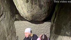 Katy Blake Gives Tourist a Blowjob at Peñon de Guatape, Caught by Police