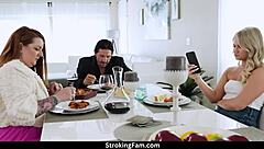 Ebony step daughter is in black need, licking sloppy monster cock, assfucking african bbw with big ass and wet pussy