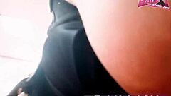 German Arab Wife's First Facial in Swinger Club POV