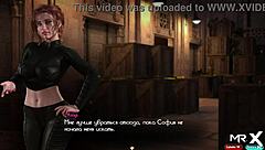 redhead riding monster cock in hentai creampie scene