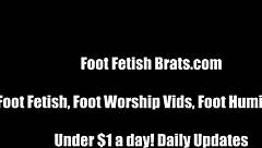 Leyla enjoys her feet being cared for by Courtney and Bella in POV