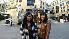 African Ebony Amateur Girlfriends End After-Party With Dancing