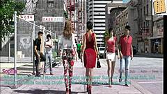 Blonde Wife and Brunette Stepmother Play Erotic Game with Big Tits and Ass