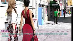 Blonde Wife and Brunette Stepmother Play Erotic Game with Big Tits and Ass