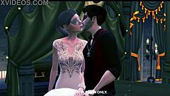 Hey, check out this masquerade hentai orgy with licking and banging