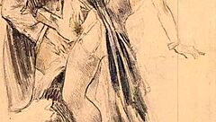 detailed vintage erotic anime illustration