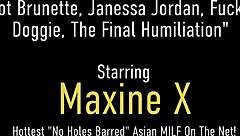 Curvy brunette Janessa Jordan endures final humiliation doggystyle